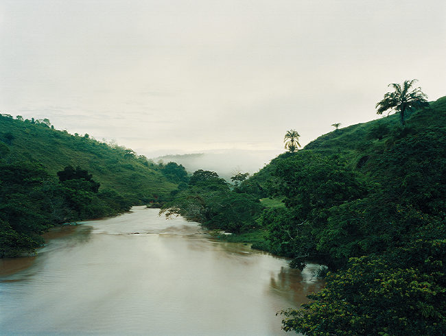 at the river
