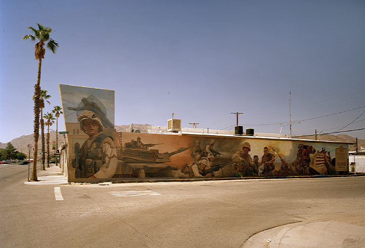 at the site